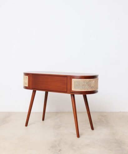 Mid-Century Modern Wooden Console Table 1
