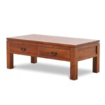 Karighari Indian Rosewood Coffee Table with Drawers