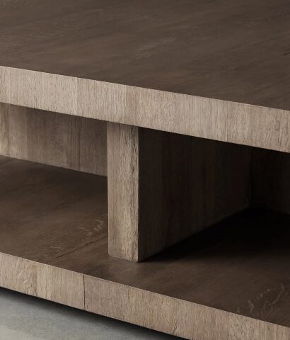 Modern Minimalist Brown Coffee Table-3