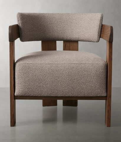 Modern Wooden Frame Accent Chair