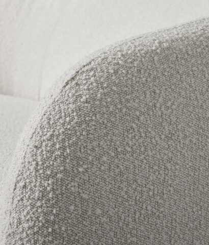 Modern boucle upholstered loveseat